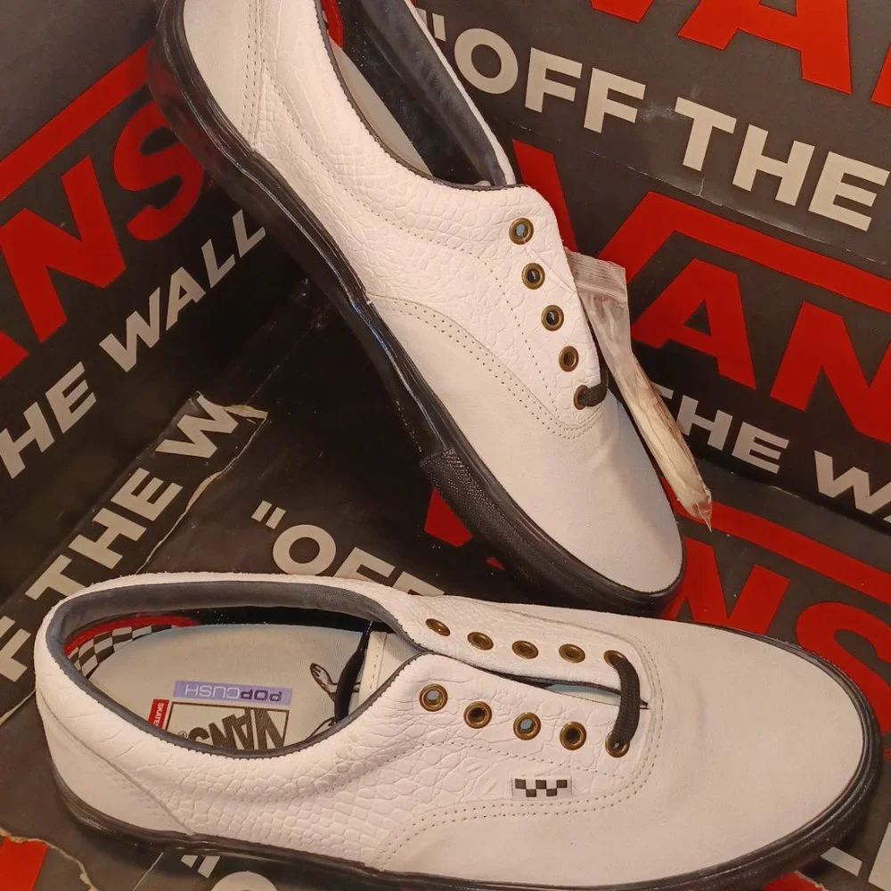 Vans Men's 3.5/Women's 5 Skate Era Breana Geering Marshmallow Black VN0A5FC93LB